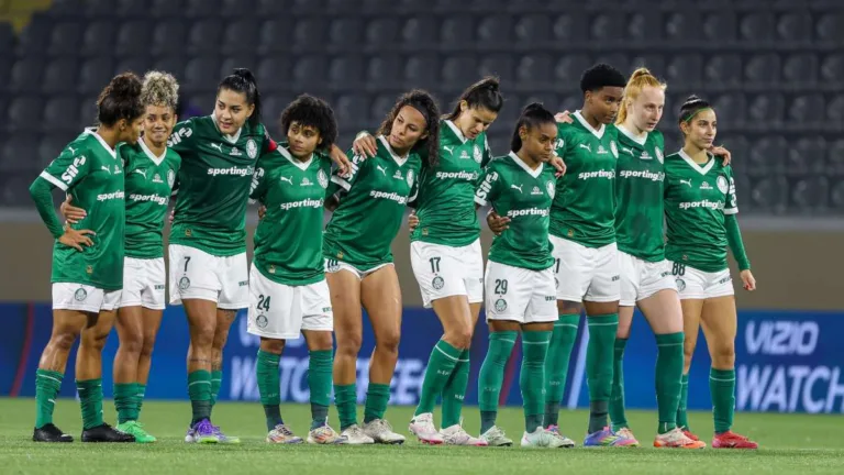 Equipe do Palmeiras em campo